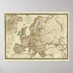 Pôster Europa em 1813