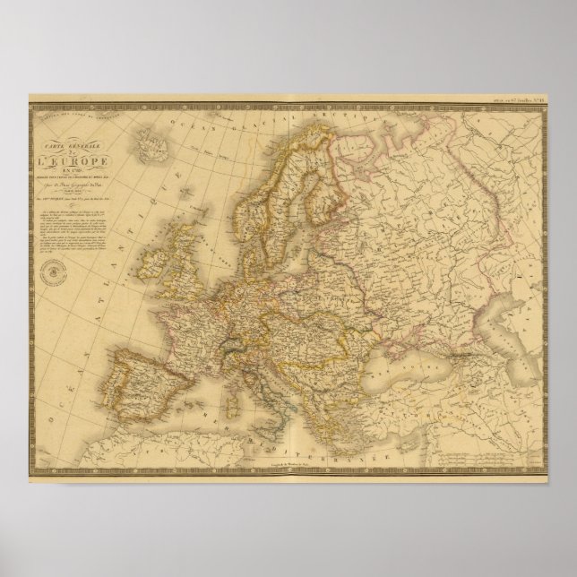 Pôster Europa em 1813 2 (Frente)