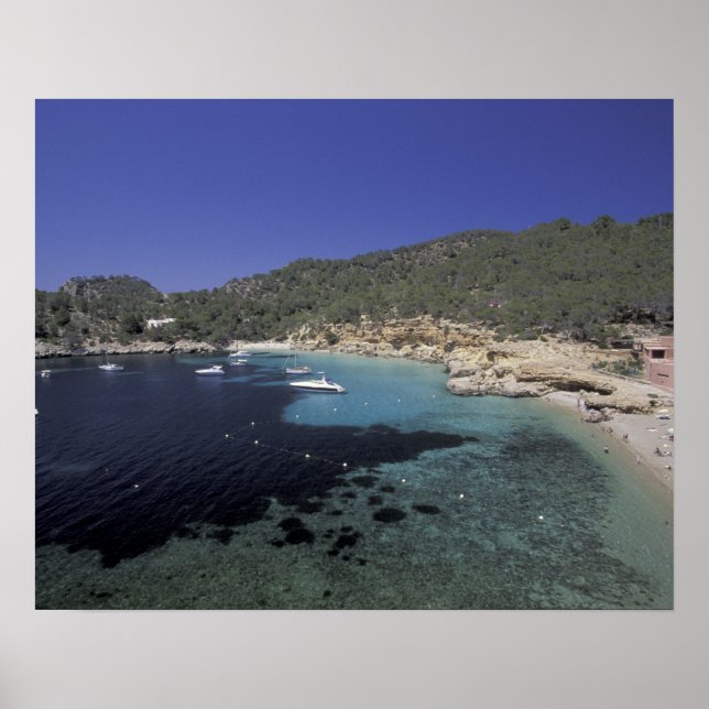 Pôster Europa, Espanha, Baleares, Ibiza, Cala Salada. (Frente)