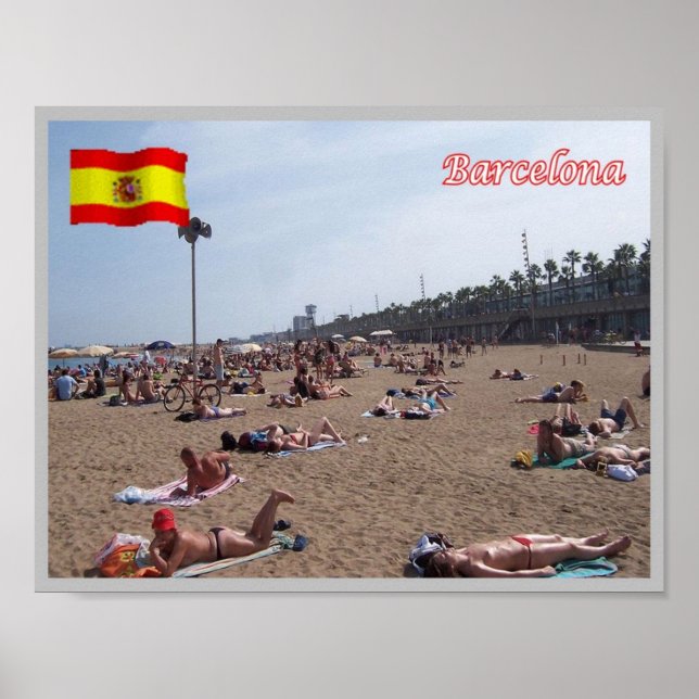 Poster Europa - Espanha - Barcelona - (Frente)
