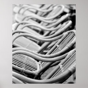 Poster Europa, Espanha, Maiorca. Cadeiras de café, Palma