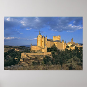 Pôster Europa, Espanha, Segóvia. O Alcázar, um Patrimônio