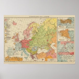 Pôster Europa etnográfica