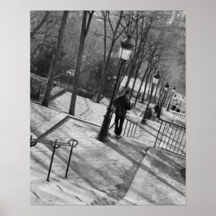 Pôster Europa, França, Paris, Montmartre: Bom dia