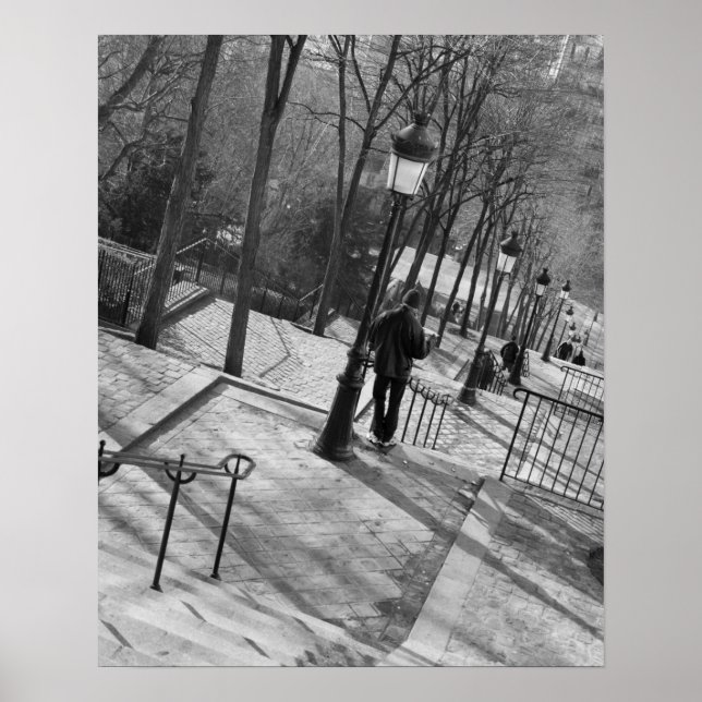 Pôster Europa, França, Paris, Montmartre: Bom dia (Frente)