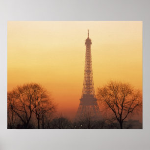 Poster Europa, França, Paris. Torre Eiffel (Médio