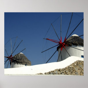 Pôster Europa, Grécia, Mykonos.