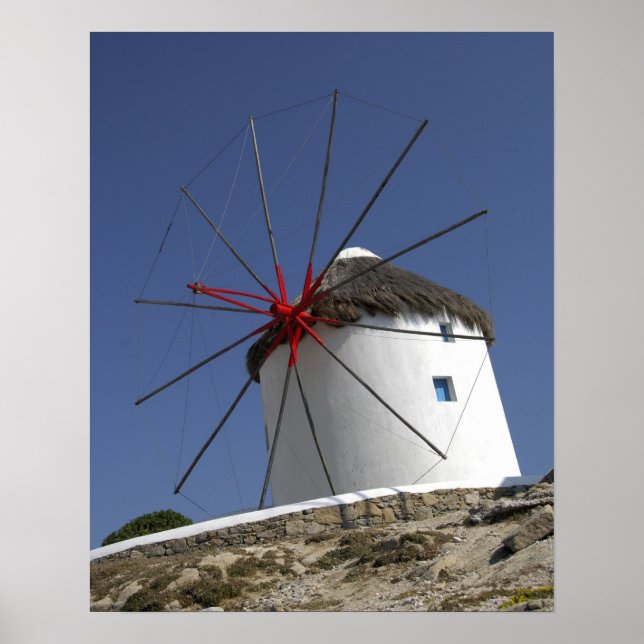 Poster Europa, Grécia, Mykonos. 3 (Frente)