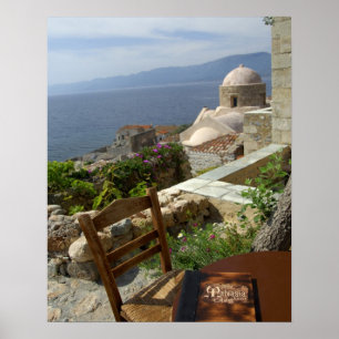Poster Europa, Grécia, Peloponeso, Monemvasia (único