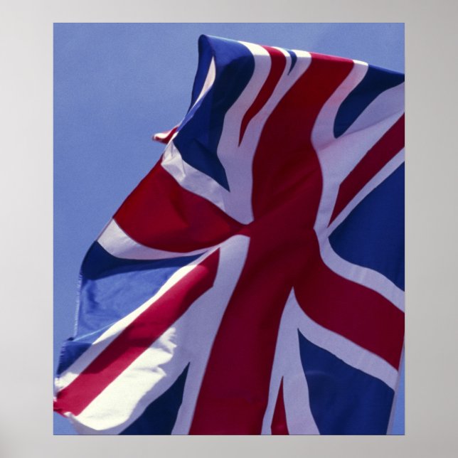 Pôster Europa, Inglaterra, bandeira britânica (Frente)