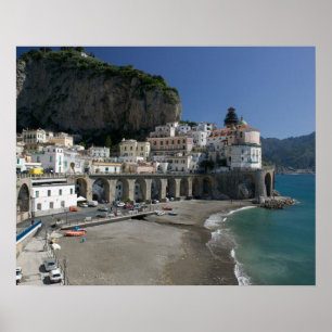 Poster Europa, Itália, Campânia (Costa Amalfi), Amalfi: