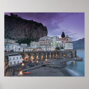 Poster Europa, Itália, Campania (Costa Amalfitana) Atrani