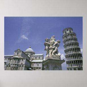Poster Europa, Itália, Pisa, Torre Inclinada de Pisa
