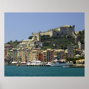 Poster Europa, Itália, Portovenere também conhecido como 