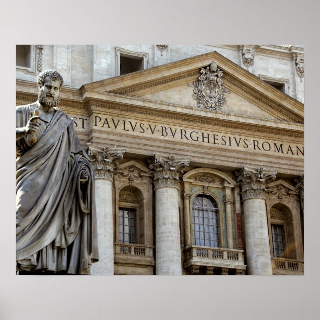 Poster Europa, Itália, Roma. Basilica de Peter (também co (Frente)