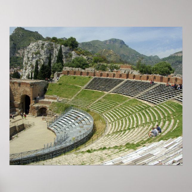 Pôster Europa, Itália, Sicília, Taormina. século 3 (Frente)