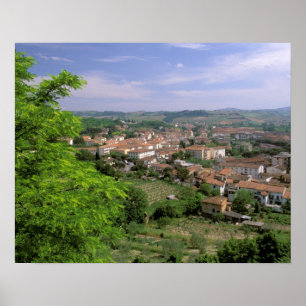 Pôster Europa, Itália, Toscana, Certaldo. Colina medieval