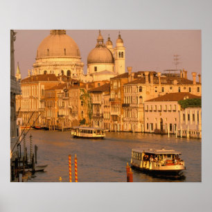 Pôster Europa, Itália, Veneto, Veneza. Vista de Sunset d