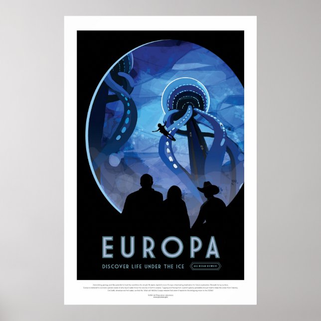 Poster Europa | NASA Visões do Futuro (Frente)