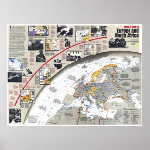 Poster "Europa/Norte de África: 1938/1945 Segunda Guerra