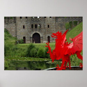 Pôster Europa, País de Gales, Cardiff. Castelo de Cardiff