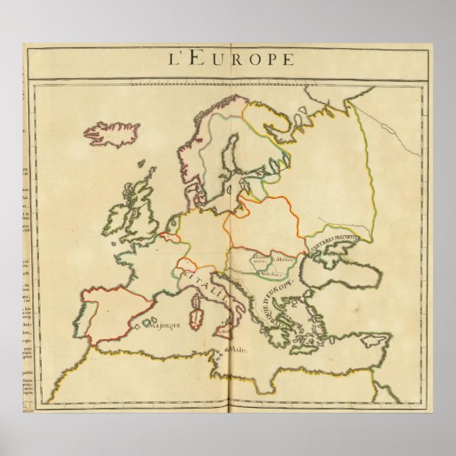 Pôster Europa por religião 2 (Frente)