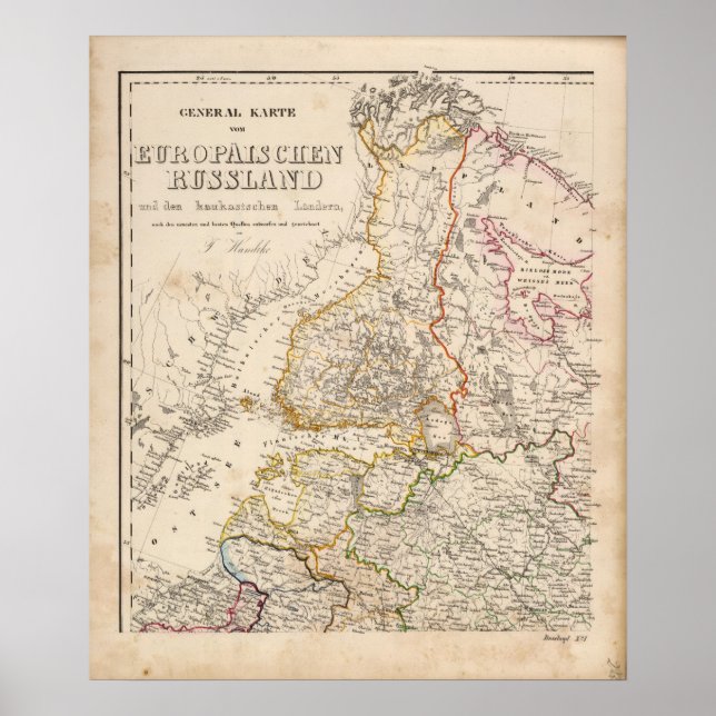 Poster Europa, Rússia, Finlândia (Frente)