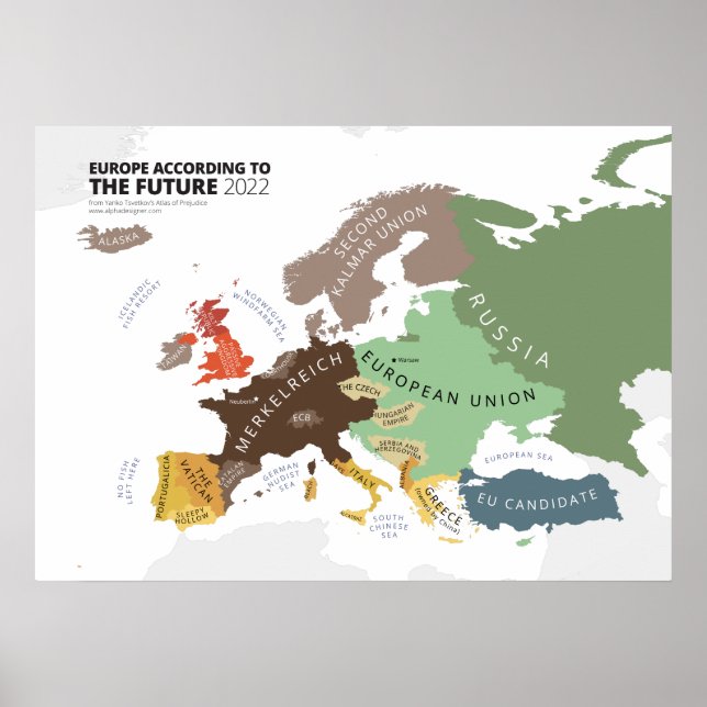 Poster Europa Segundo o futuro 2022 (Frente)