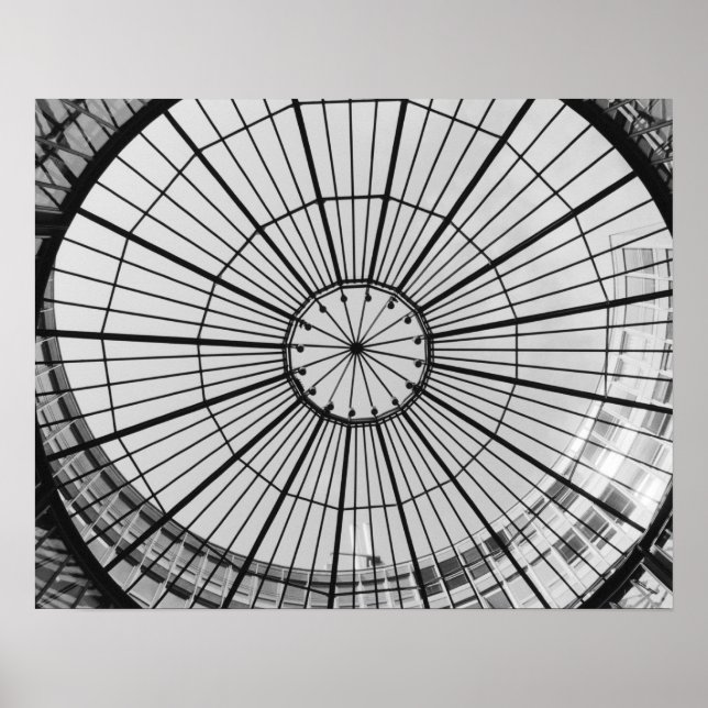 Pôster Europa, Suiça, Zurique. Cúpula de vidro (Frente)