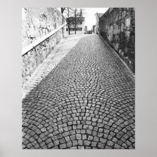 Pôster Europa, Suiça, Zurique. Rua Cobbled,