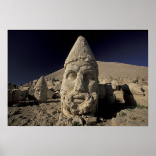 Poster Europa, Turquia, Curdistão. Nemrut Dagh.