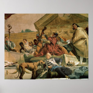 Pôster Europa, um dos quatro continentes