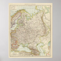 Europaisches Russland - Mapa da Europa e da Rússia