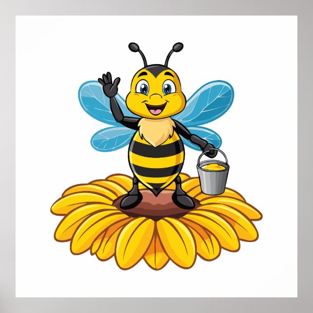 Poster European honey bee (Frente)