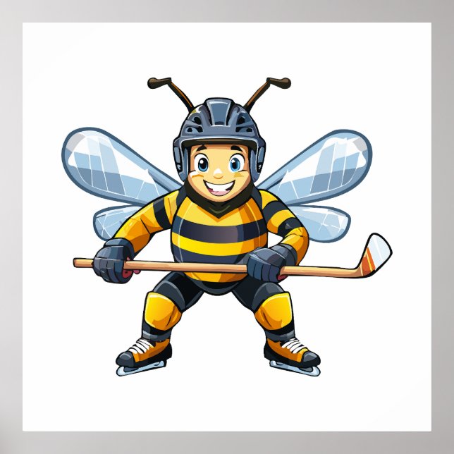 Poster European honey bee (Apis mellifera) (Frente)