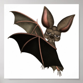 Pôster Europeia: Arte Colecionável: Vampiro Bat (bat2)
