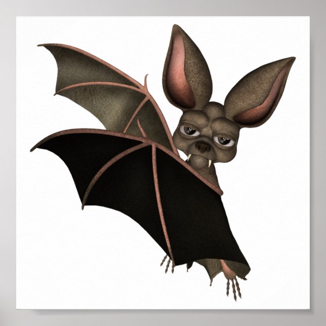 Pôster Europeia: Arte Colecionável: Vampiro Bat (bat2) (Frente)