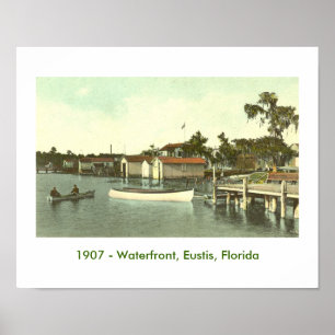 Pôster EUSTIS, FL - Beira-rio, 1907