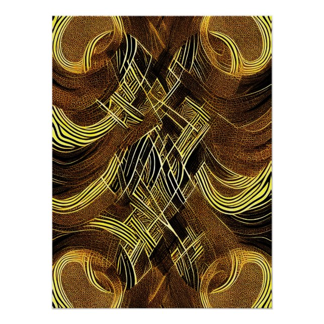 Pôster Eva 6 Abstract Design Poster (Frente)