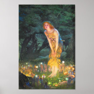 Poster Eva MidSummer (1908) por Edward Robert Hughes