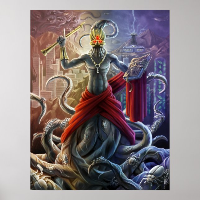 Poster Evangelho de Nyarlathotep (Frente)