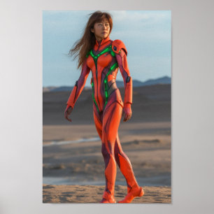 Poster Evangelion de Michael Bay - Asuka