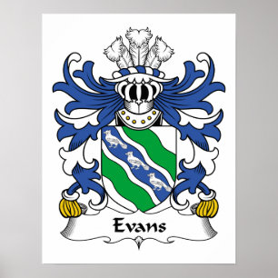 Poster Evans Family Crest