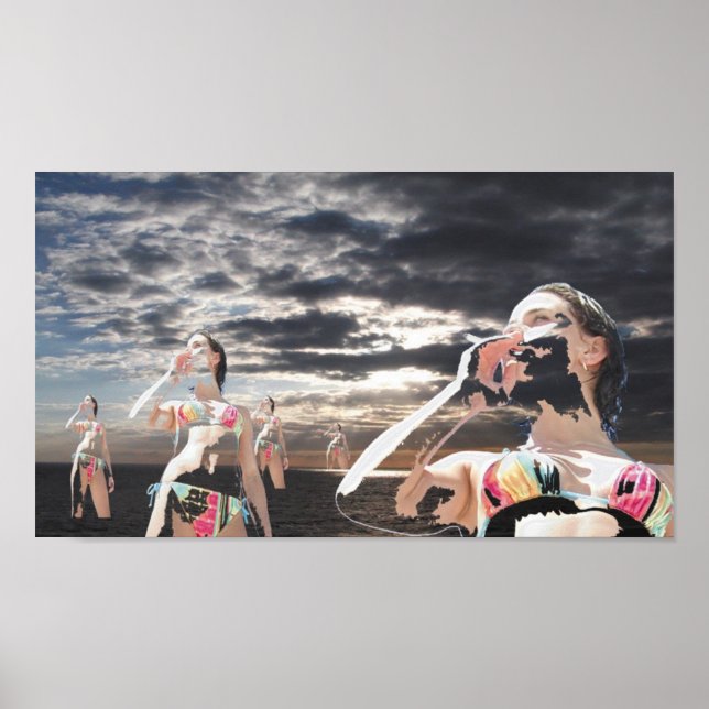 Poster evaporando nos céus - Personalizado (Frente)