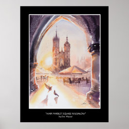 Poster EVE Painted Krakow Old Town