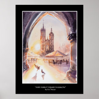 Poster EVE Painted Krakow Old Town