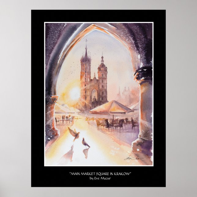 Poster EVE Painted Krakow Old Town (Frente)