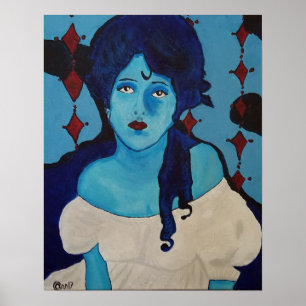 Poster Evelyn Blue