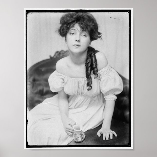 Pôster Evelyn Nesbitt about 1900 (Frente)