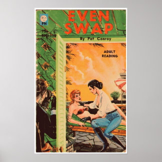 Pôster Even Swap - Original 1965 Lesbian Romance Novel